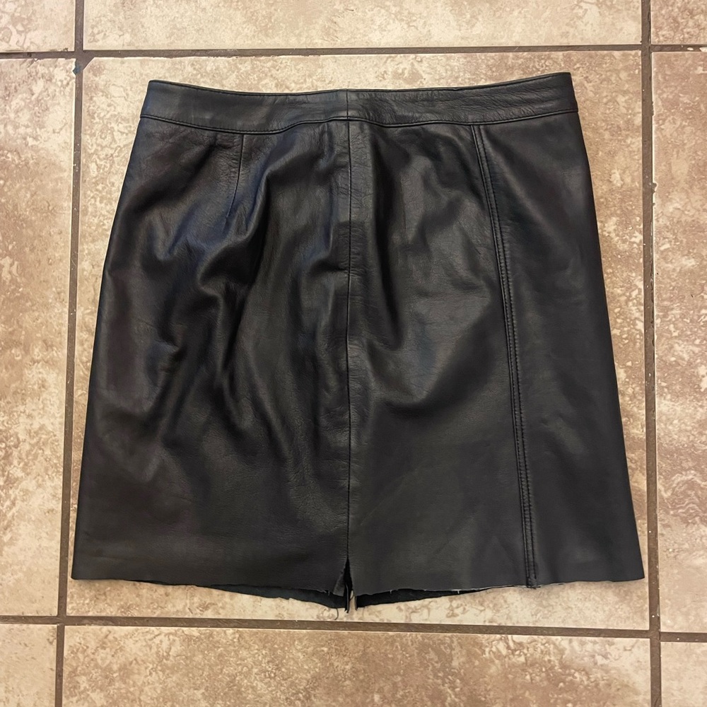 Trouve Leather Mini Skirt